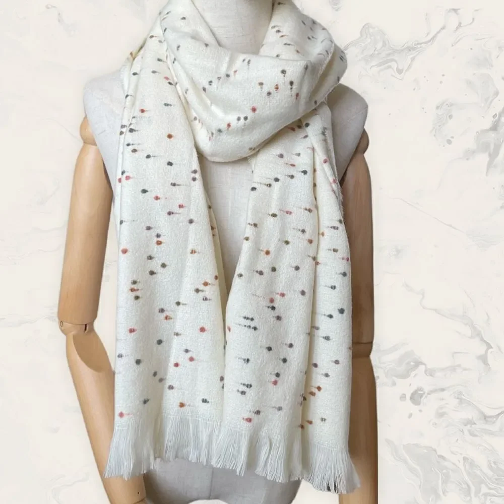 NWT BP Ivory Multi Scarf - One Size - ColorCream / multi